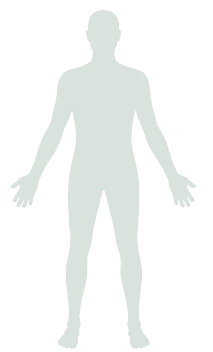 Silhouette humaine vue de face